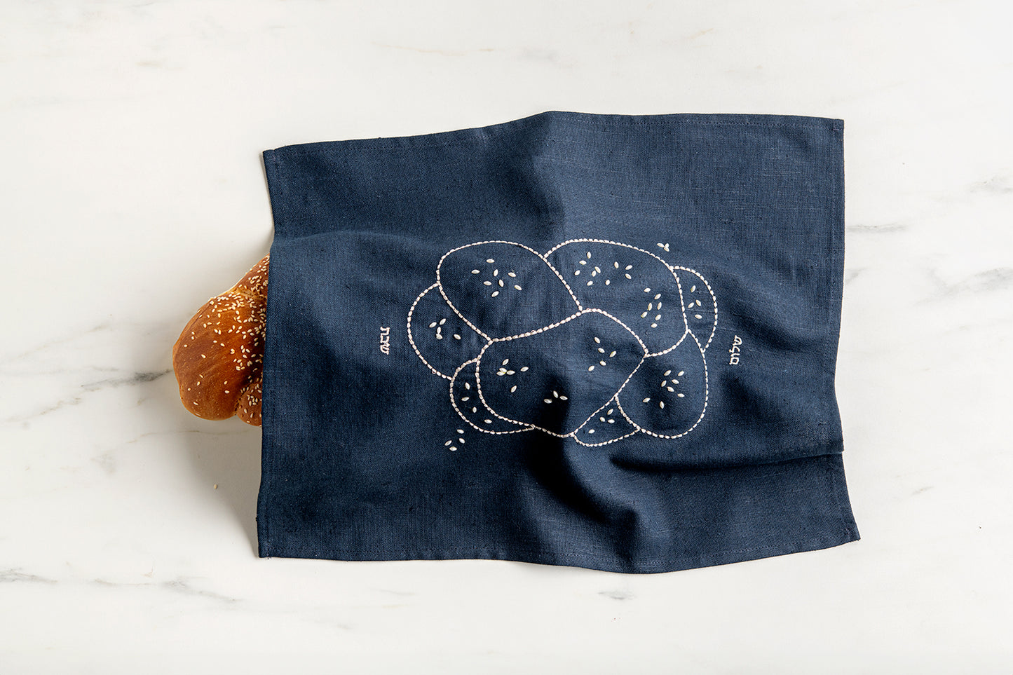 Ruth Challah Cover in Blue