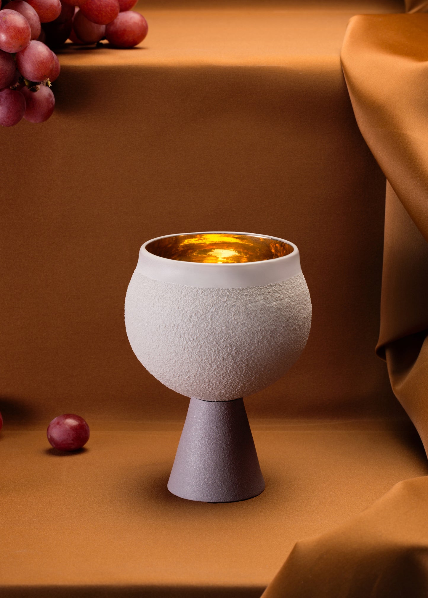Porcelain Kiddush Cup in Lavender