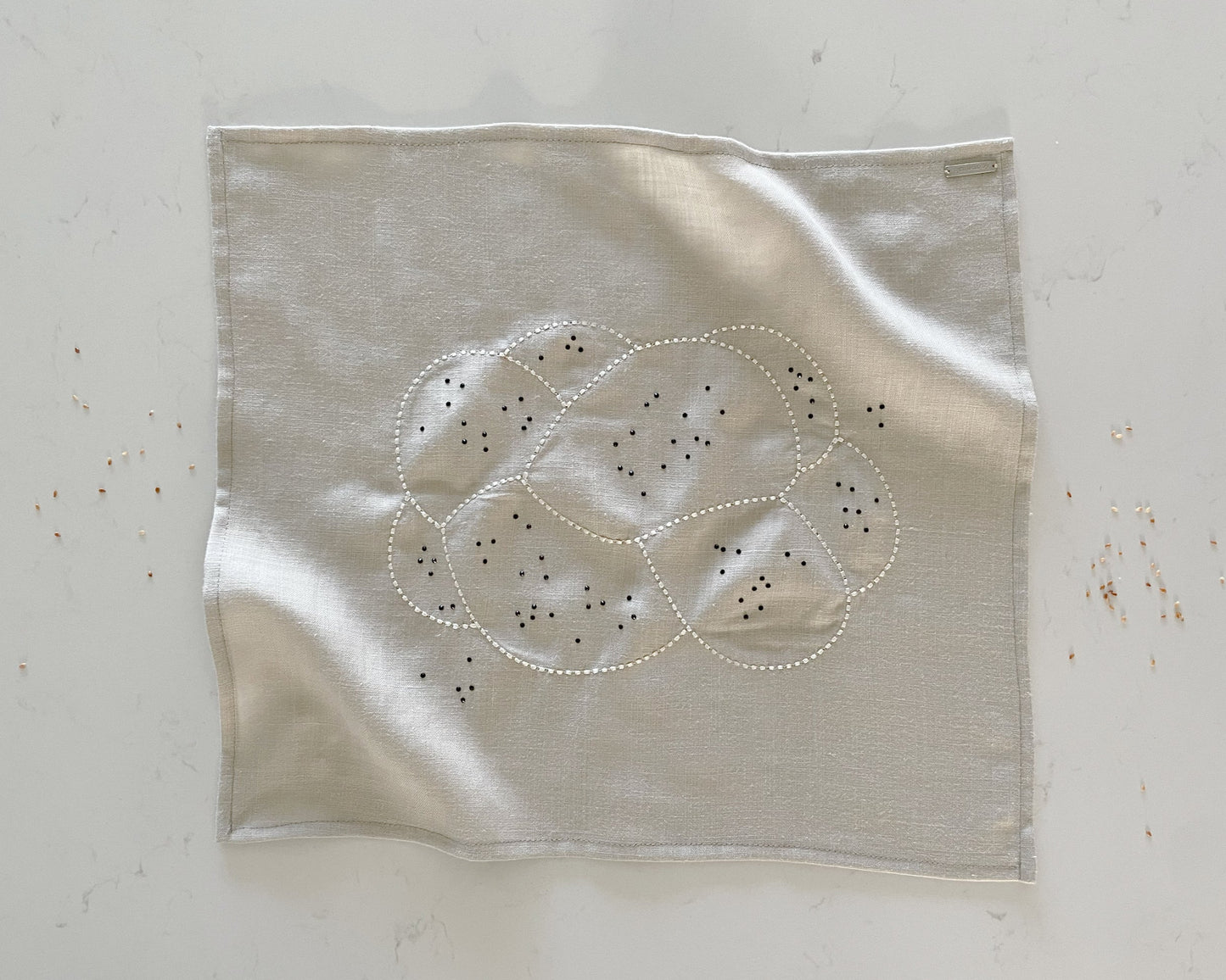 Ruth Challah Cover in Beige