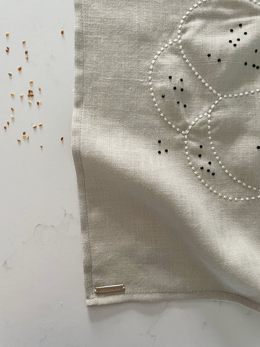 Ruth Challah Cover in Beige