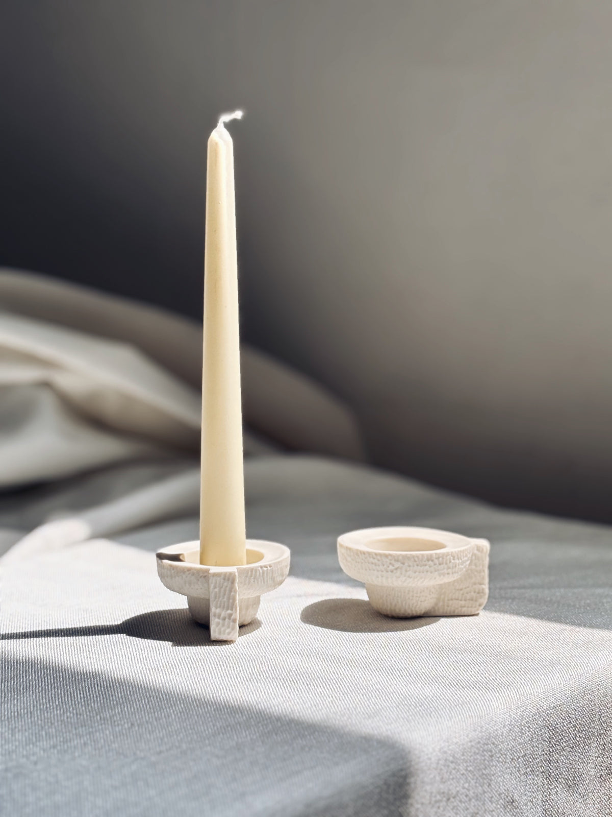 Porcelain Shabbat Candle Holders
