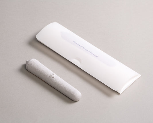 Porcelain Mezuzah in Light Grey