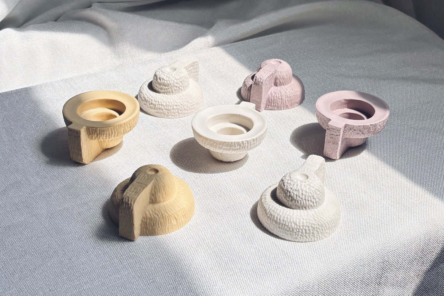 Porcelain Shabbat Candle Holders