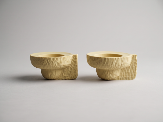 Porcelain Shabbat Candle Holders